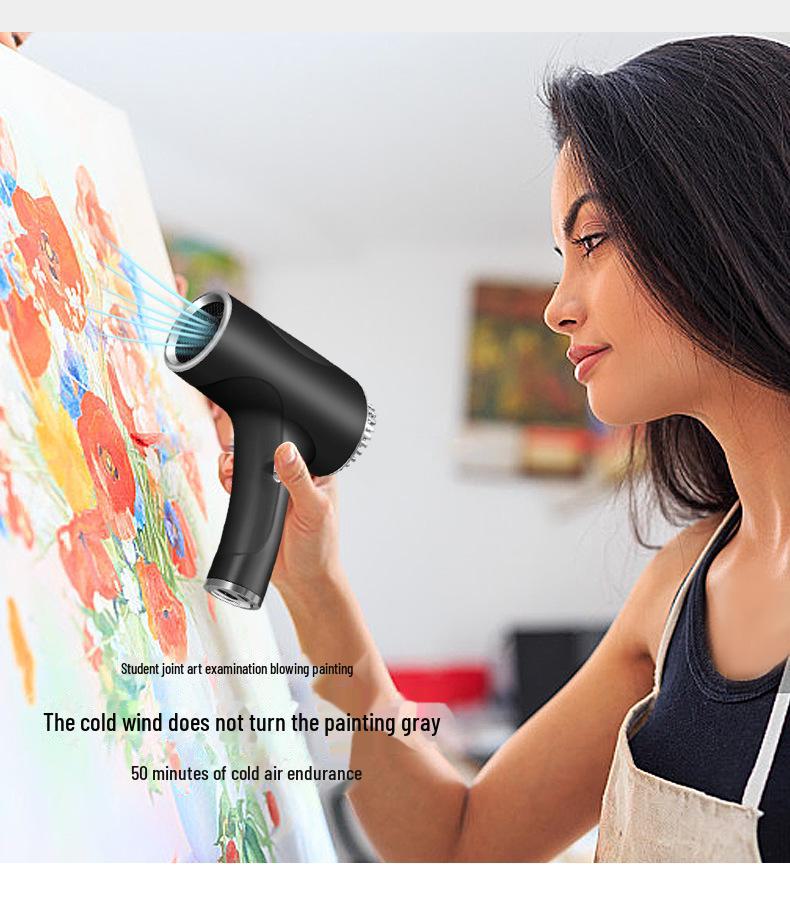 High-Speed Wireless Negative Ion Hair Dryer: Leafless Design for Quick Drying & Hair Care