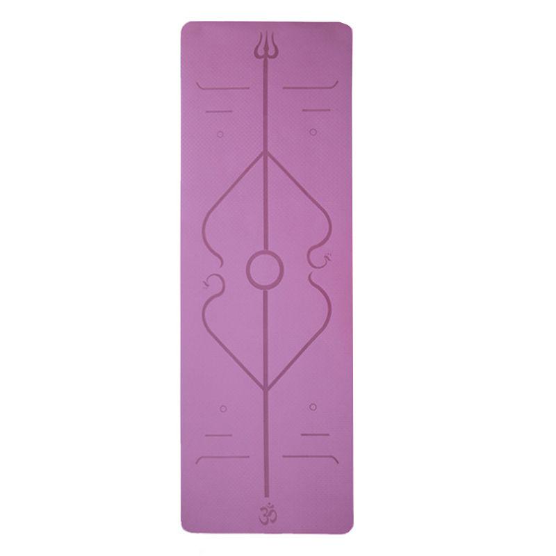 Mat 6mm Yoga Positie Lijn Antislip Tapijt Mat Beginner Milieu Fitness