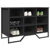 Vidaxl Szafka Na Buty, Czarna, 90X38X61,5 Cm, Materiał Drewnopochodny