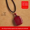 Purple Gold Cinnabar Amulet Pendant - Women's Safety Necklace for Benming Year
