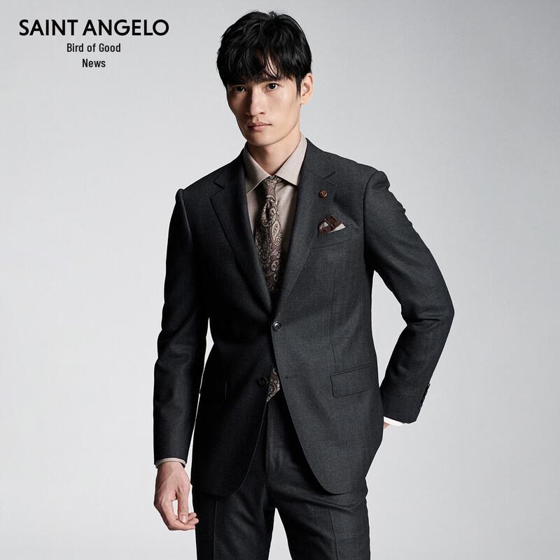 Saint Angelo Men's Wool Business Suit Jacket