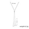 1pcs Necklace Ladies Simple Hip Hop Style Fashionable Tassel Accessories Copper Beads Adjustable Jewelry