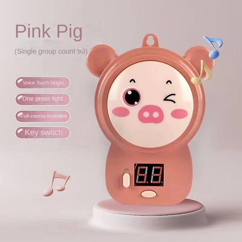 Tester de înălțime pentru copii, muzică clapper, dispozitiv asistat de săritură în înălțime lungă, ecran LED jucărie de numărare a vocii în chineză și engleză