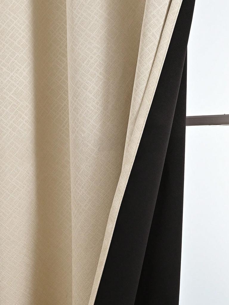 1 piece Minimalist and Energy-efficie window trea living space decortmentnt Prague Blackout Curtains for Bedroom and Living Room