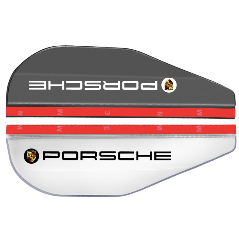 2Pcs Car Rear View Side Mirror Rain Board Sun Visor Eyebrow Guard For Porsche 911 918Spyder 928 944 968 Boxster Cayenne Macan Panamera