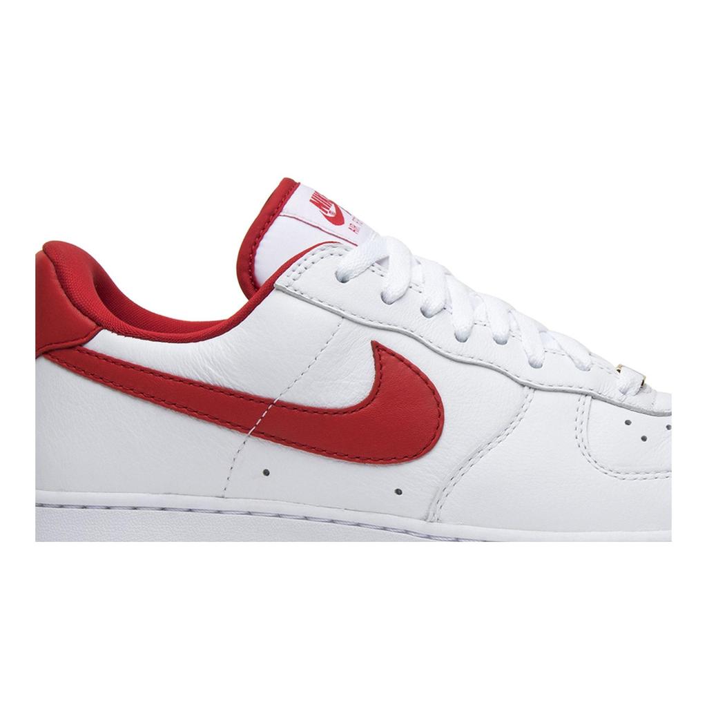 Nike Air Force 1 Low 'Fo' Fi' Fo'' (Unisex) White / University Red-metallic Skateboard Shoes AQ5107 100