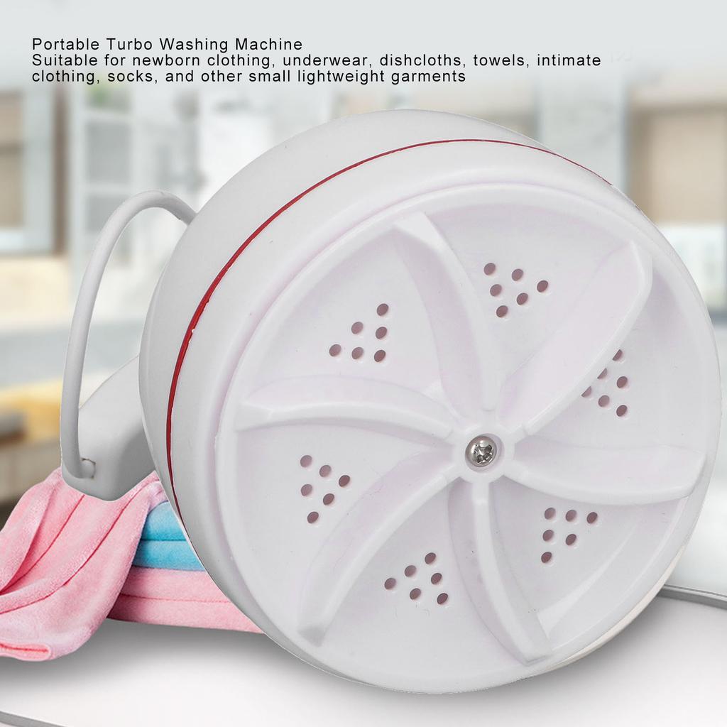 Portable Washing Machine for Sink USB Powered Mini Turbine Washing Machine Turbo Washer with Suction Cups
