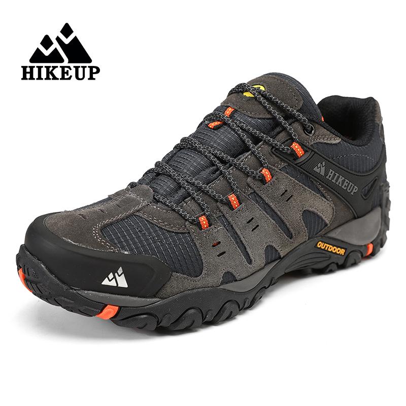 Men's Hiking Shoes Suede Leather Outdoor Shoes Wear-resistant Men Trekking Walking Hunting Tactical Sneakers