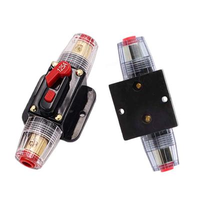 מפסק שמע לרכב 12V-48V 20A 30A 40A 50A 60A 80A 100A 125A 150A מחזיק נתיך שחזור עצמי מתאים מתאם נתיך שונה