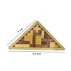 Drevené puzzle 3D puzzle Drevo, Hádanky pre dospelých Drevené hračky a 3D hádanky Vzdelávacie hry Trojuholníkový tvar