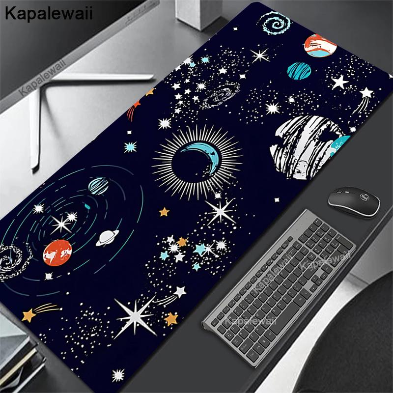 Extended Mouse Pad Space Desgin Desk Mat Computer Deskmat Mousepad Gaming Accessories Pc Gamer Mouse Mat XXL