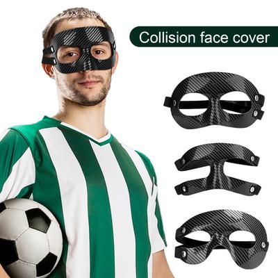 Sports Face Guard Adjustable Band Breathable PVC Basketball Football Softball Training Broken Nose Guard Men Women Face Shield Cover Protector