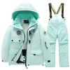 Children's Winter Ski Suit: Thick Fleece, Waterproof, Windproof, for Boys & Girls, Medium & Large Sizes