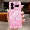 For Realme GT5 GT 5 240w Case Luxury Fashion Butterfly Flowers Clear Soft Silicone TPU Transparent Phone Case Back Cover Capas