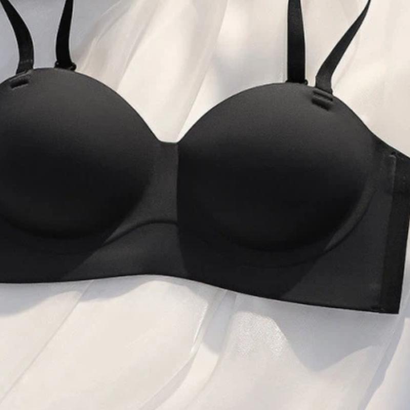 Brown Push-Up Bra with Round Cup and Adjustable Straps