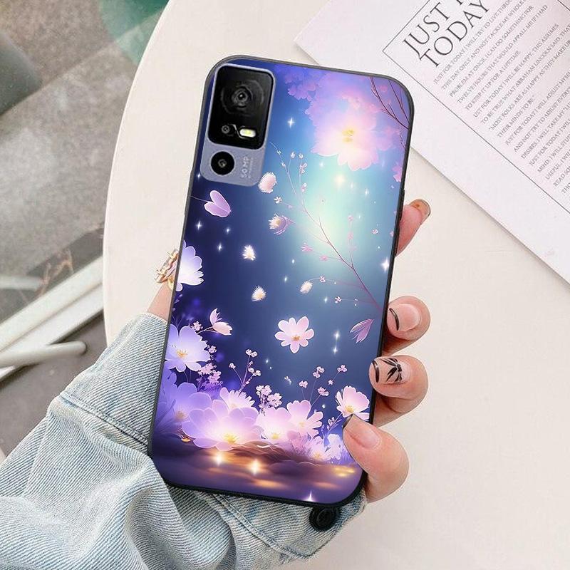 For TCL 40 R 5G Phone Case T771K astronaut Silicone Camera Protection Back Cover For TCL 40R 5G T771H Funda Coque TCL40R