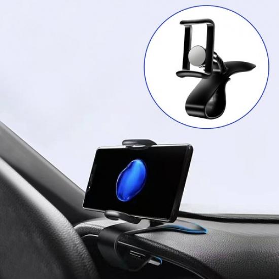 Universal 360° Car Dashboard Mount Cell Phone Stand GPS Holder Clamp Cradle Clip
