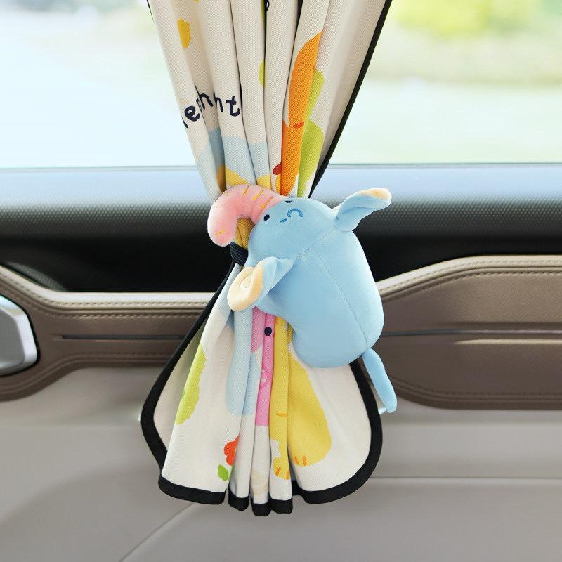 Car Window Sunshade: Sliding Rail Blackout Curtain for Baby Privacy and Sun Protection