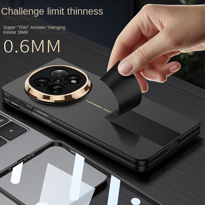 0.6mm Ultra-thin Micro-Polished Frosted Glass Protective Case for OPPO Find N5 All-inclusive Protect Cover