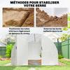 Tunnel Greenhouse, 18 m2, Door, 12 Windows with Mosquito Nets, 295 x 597 x 200 cm, White