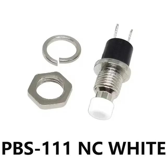 5/20/100Pcs 7Mm Push Button Switch Pbs-110/111 Momentary On-Off Micro Switch No Nc Reset Switch