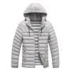 New men's 2025 autumn and winter hooded light feather cotton clothes warm and cold cotton clothes jacket