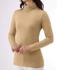 Little Island Warm Innerwear Women's High-Neck, High-Tension Fleece-Lined (Long Sleeves/Stretch) (3L/Beige)