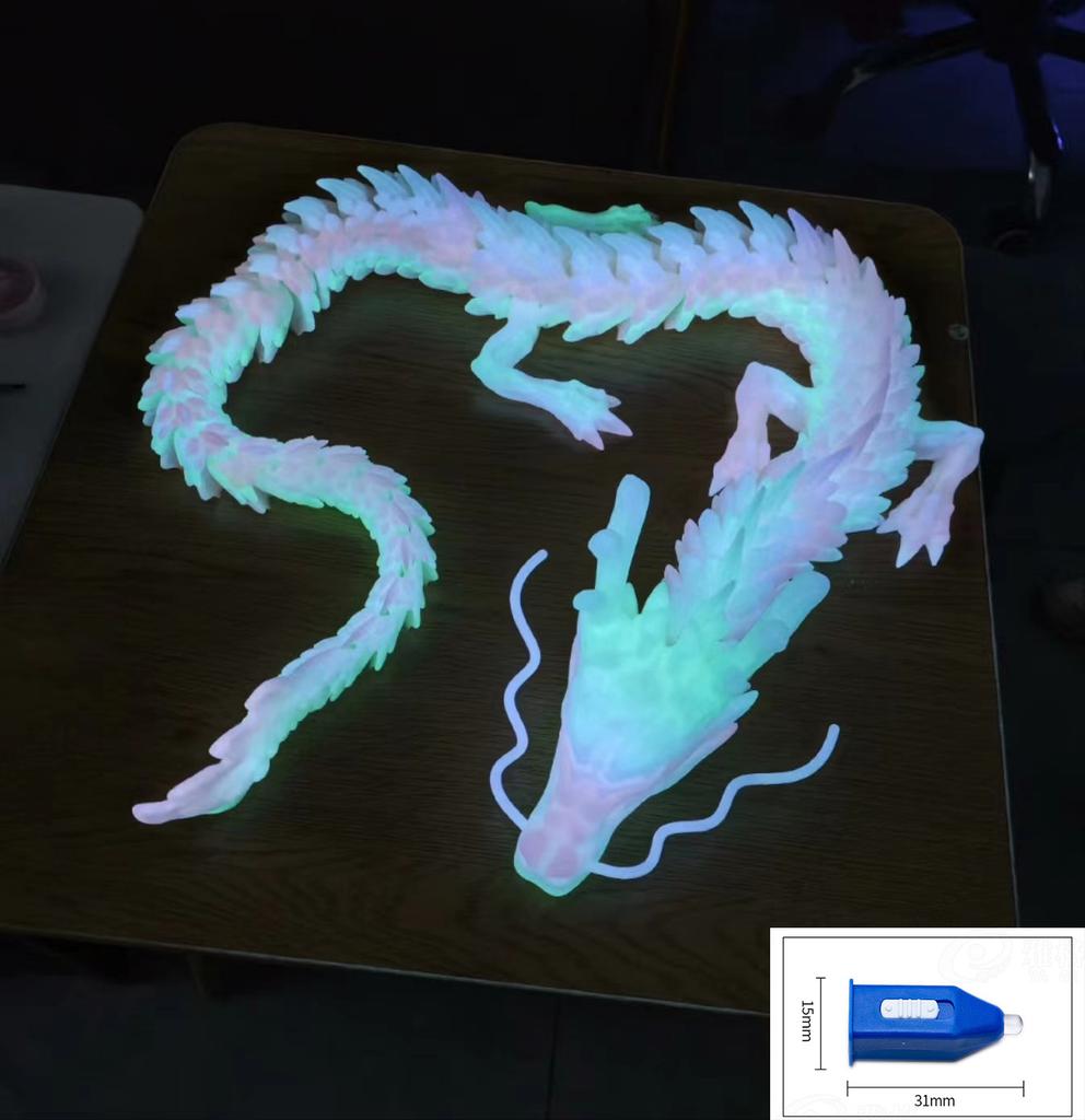 Luminous Toys 3D Printed Animal Glow In The Dark Dragon Snake Rotatable Articulated Tyrannosaurus Rex Home Decor Kids Gift