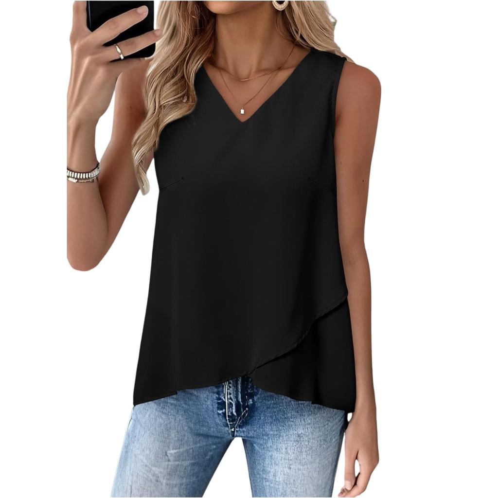 Women's Color Breathable High,end Sleeveless Vest Top