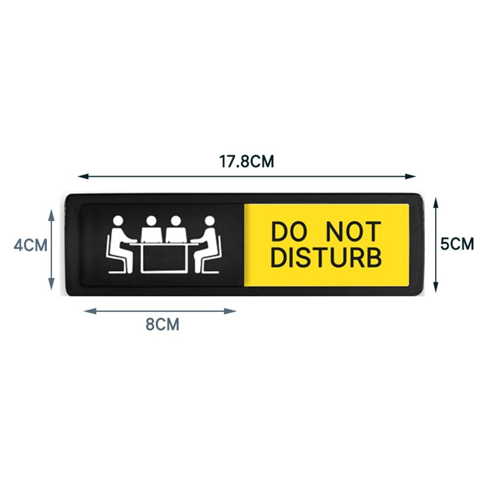 Waterproof Reminder Signs Self adhesive Door Slider Signs Hotel Bulletin Board  Office Room