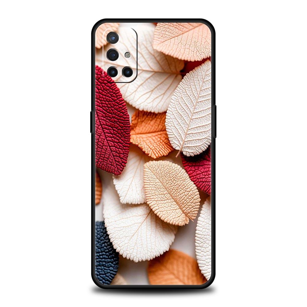 Cartoon Leaf Phone Case For Oneplus 13R 13 12R 11 10T 10R Nord N100 N200 N10 10 9 9R 9RT CE 3 2 Z Pro 5G Soft TPU Cover Fundas