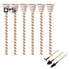 Electroculture Plant Stakes Copper Gardening Antenna Stakes Spiral Copper Wire On Wooden Stakes for Electroculture Plants Fruits Vegetables Growth