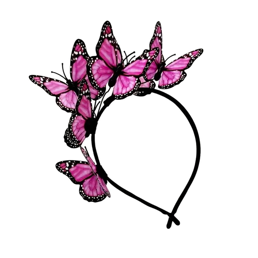Yousheng Kobiety Opaska Kolorowe Motyle Dekoracja Ślubna Opaska Do Włosów Imprezy Cosplay Halloween Akcesoria Do Włosów