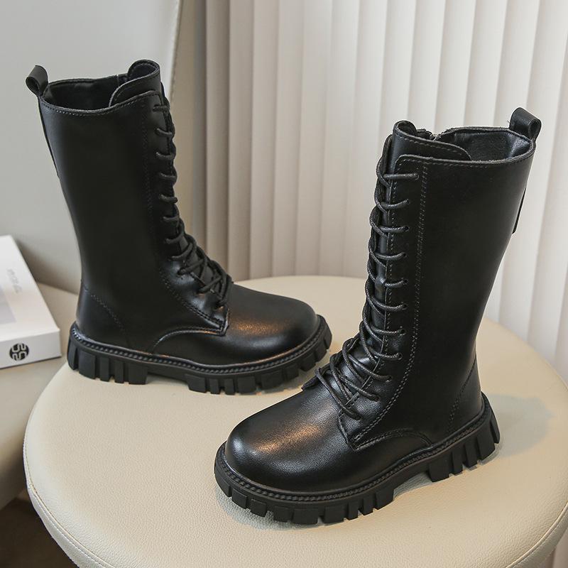 Girls boots 2026 spring and autumn children's new children's Martin boots little girl high boots