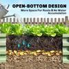 Raised Beds for Garden, Galvanised Outdoor Planters, for Herbs and Vegetables, Use for Patio, Garden, Balcony