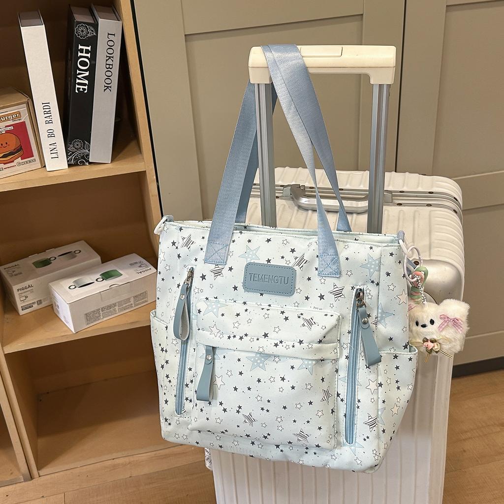 Schoolbag Japanese school bag ins niche high value fresh and sweet star backpack junior high school girls make-up bag
