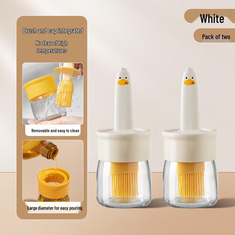 ZISIZ High-Temperature Silicone Oil Brush with Glass Dispenser