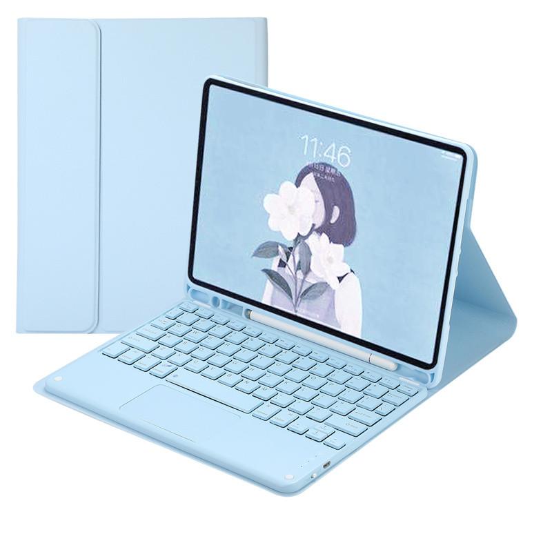 

Wireless Touchpad Keyboard Case for Samsung S9 FE 10.9 Inch Tablets Keyboard Cover for Galaxy Tab S10 FE 2025 10.9 Inch Funda S10 FE S9 FE 10.9&Turkish небо синє кольору