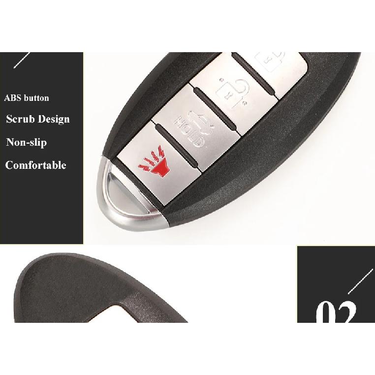Jingyuqin CWTWBU729 /CWTWBU735 Car Remote Key for Nissan Tiida Teana Altima Maxima Armada Xtrail Pathfinder Rogue Versa Juke