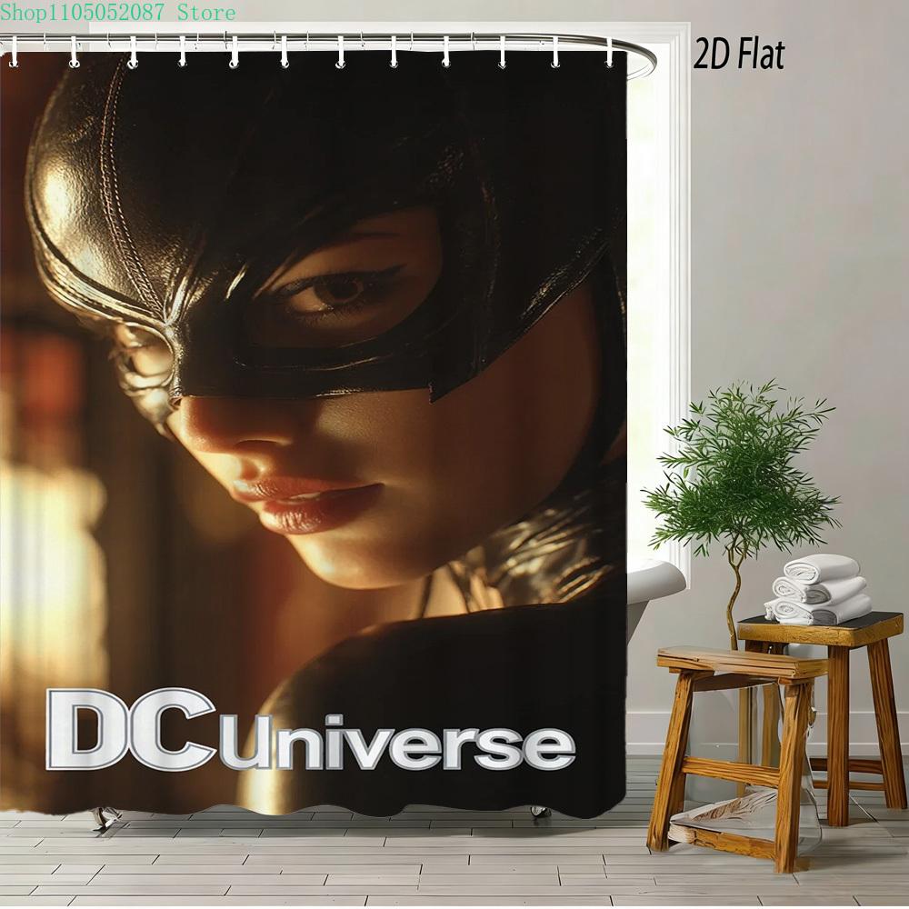 Wodoodporna zasłona prysznicowa z męską postacią z DC Universe - Wystrój łazienki dla fanów superbohaterów