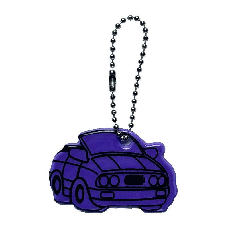 

Cartoon Car Reflective Pendant Keychain for Student Schoolbags