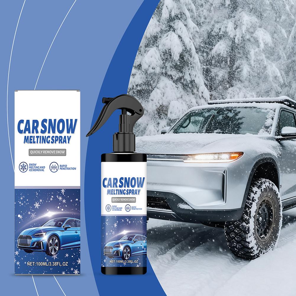 Anti-Ice Coating Spray for Car Windshield Long-Lasting Frost & Snow Prevention Quick Melt Deicer No Scrape Winter Car Care X7D3