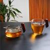 Shengfuyuan Wooden Handle Heat-Resistant Glass Tea Pitcher