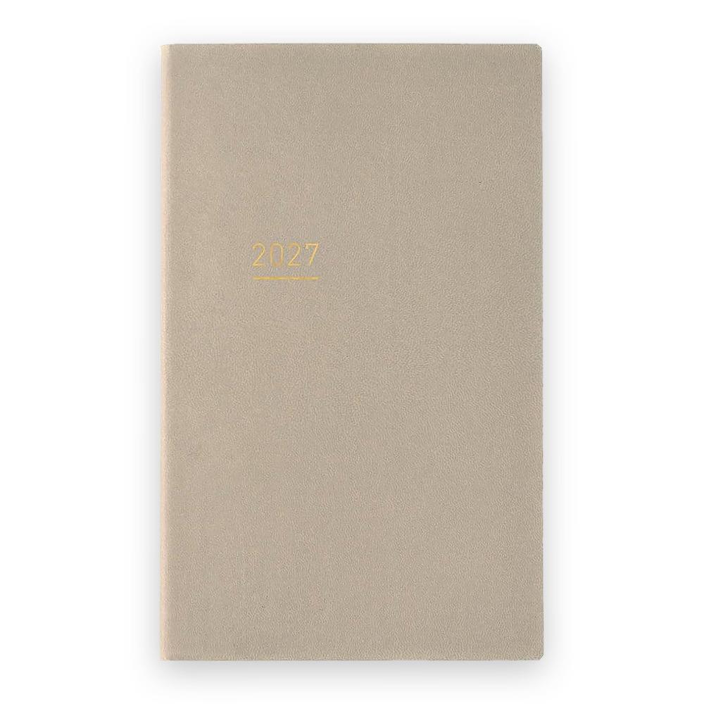 Planner KOKUYO Jibun Techo Lite 2027 Monthly Weekly Vertical Monday Start December 2026 Start - Beige