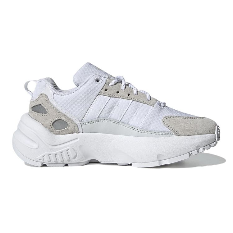 Adidas Originals ZX 22 Comfortable Durable Breathable Low-Top Kids Running Shoes Kids Running Shoes White Gray GW3660