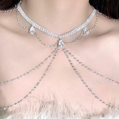 Lux Is Fitting Pieces Fringe Shoulder Chain Fashion Full Ligand Chain Niche High-grade Temperament Necklace for Women