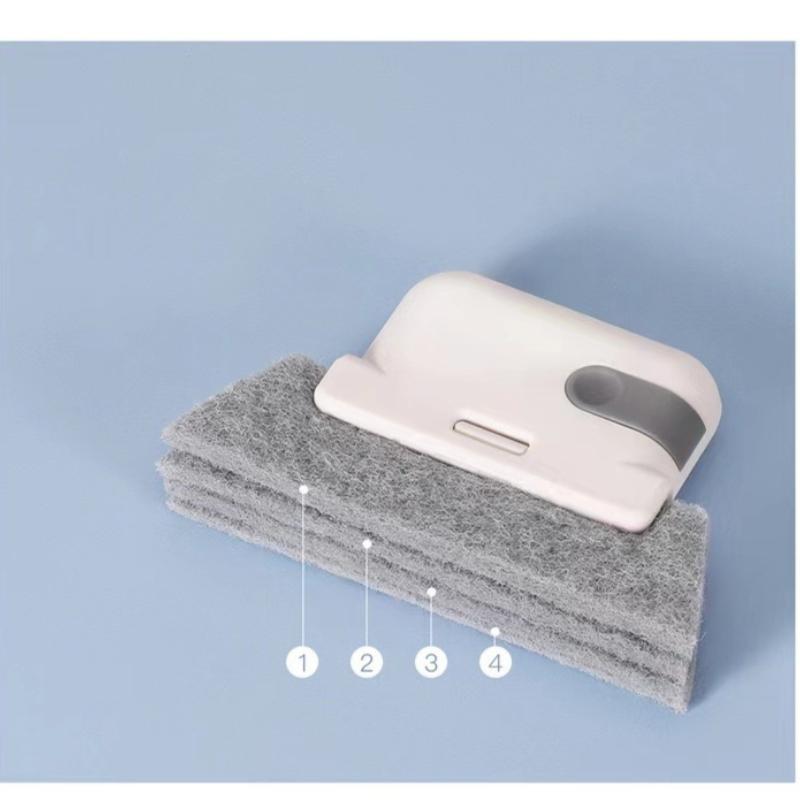 2-in-1-Rillenreinigungswerkzeug, Fensterrahmen, Türrillen-Reinigungsbürste, Schiebetürschienen-Reinigungswerkzeuge, handgehaltener Fugenreiniger