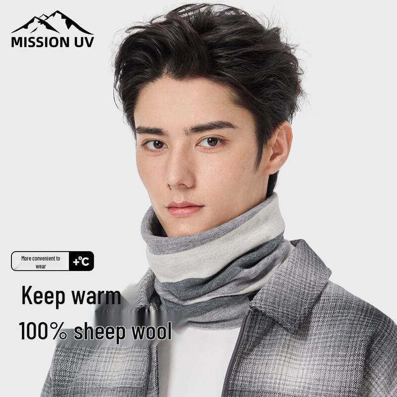 

MISSION UV Мужской шарф-манишка из чистой шерсти