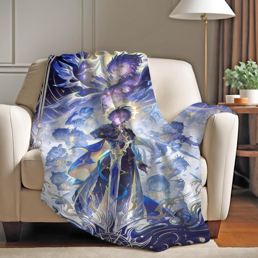 Game Honkai Star Rail Blanket For Sofa Office Bed Plane Travel Sleep Read Relax Camping Soft And Warm