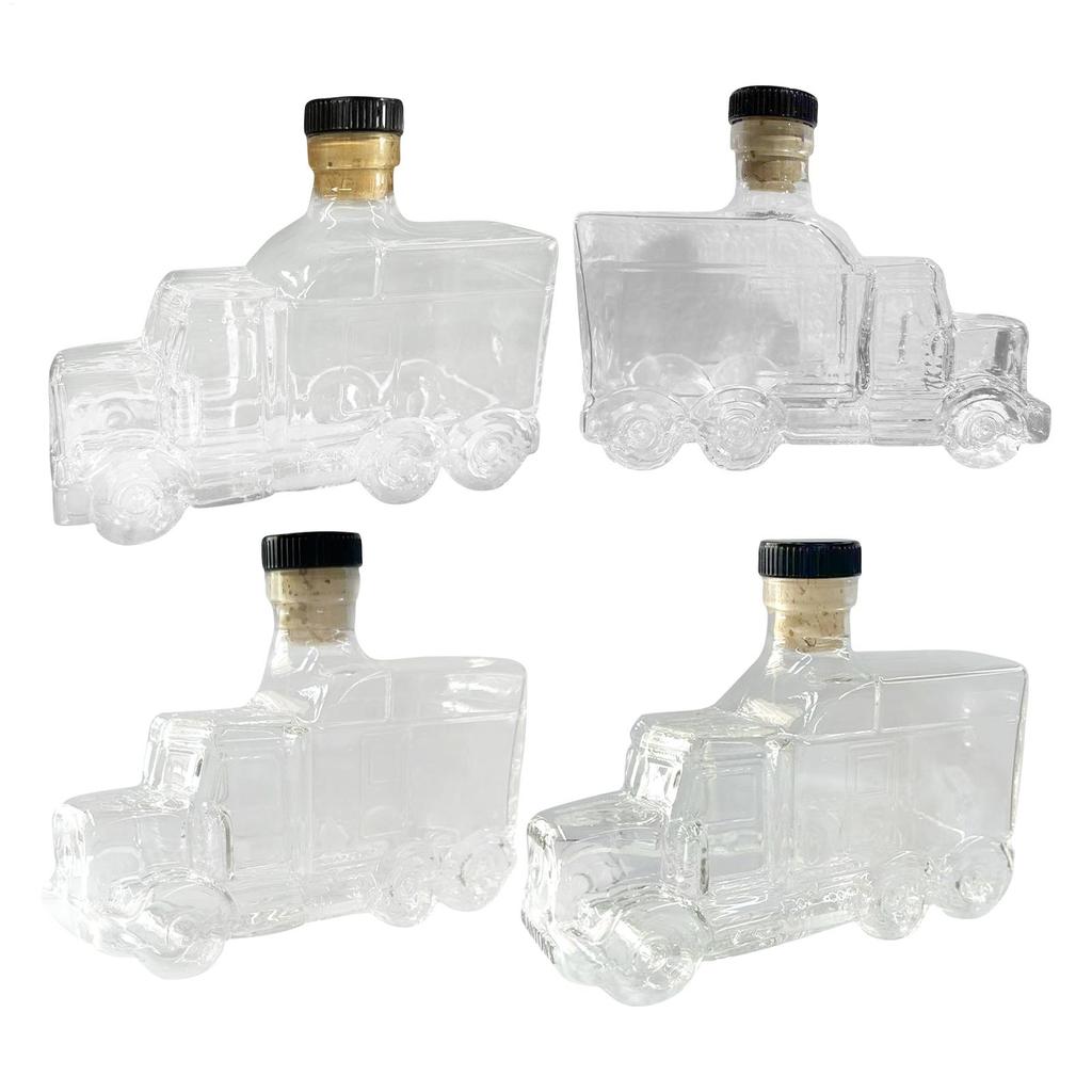 375ml Decorative Bottle Decanter Bourbon Decanter Whiskey Container Half Truck Decor With Stopper For Liquor Beer Wine Hosting